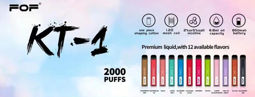 FOF KT 1 2000 Puffs FOF KT 1 2000 puffs