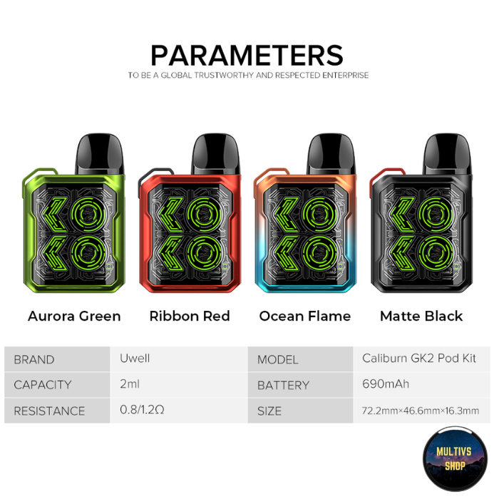 Uwell caliburn gk2 color
