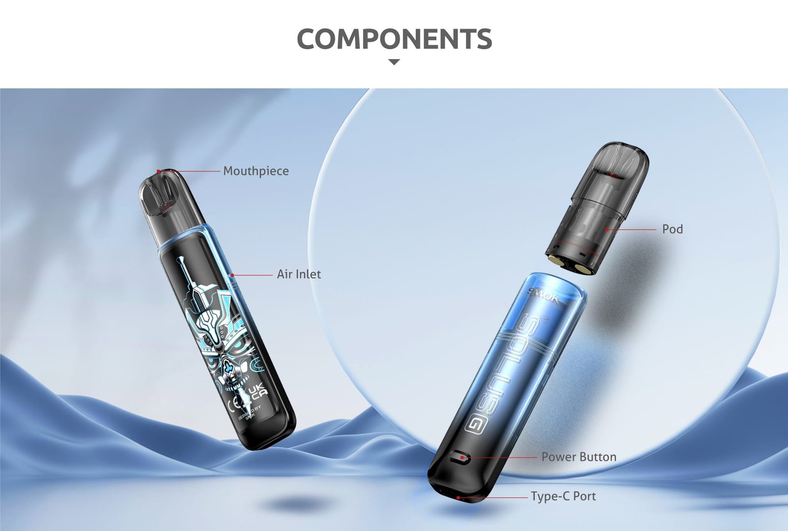 Smok solus g Components