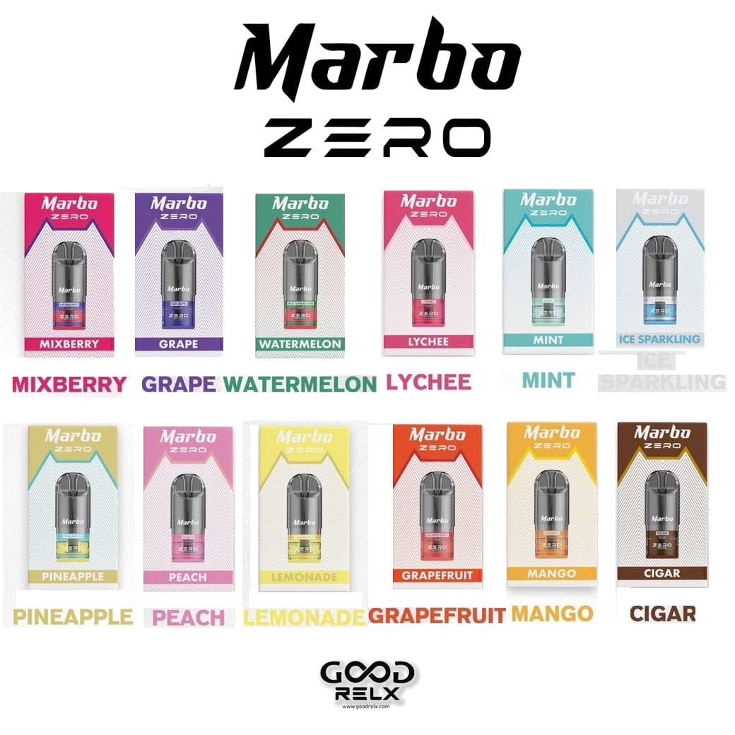 หัวพอต Marbo Zero ราคาส่ง 12 กลิ่น ใช้งานกับพอตเปลี่ยนหัวได้หลายรุ่น หัวพอต Marbo Zero ราคาส่ง 12 กลิ่น ใช้งานกับพอตเปลี่ยนหัวได้หลายรุ่น