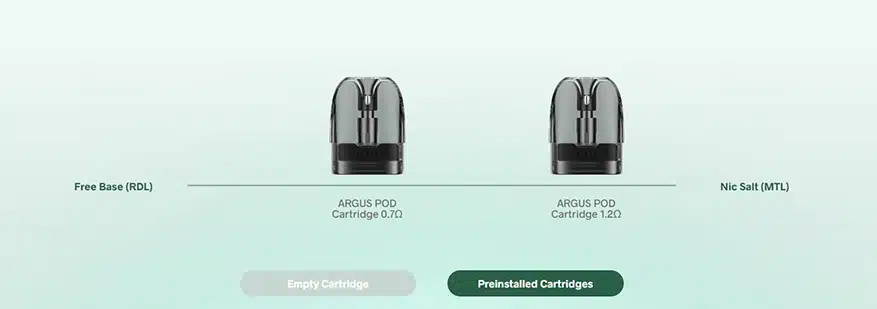 VOOPOO Argus G Coil Types