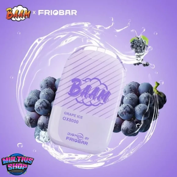 Baam X Friobar OX 8000 Puffs Grape Ice องุ่น