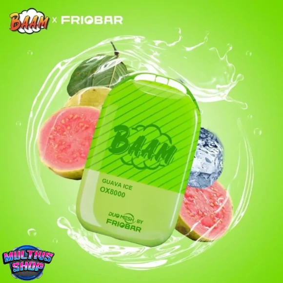 Baam X Friobar OX 8000 Puffs Guava Ice ฝรั่ง
