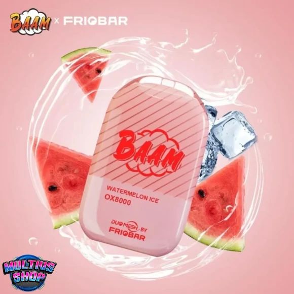Baam X Friobar OX 8000 Puffs Watermelon Ice แตงโม