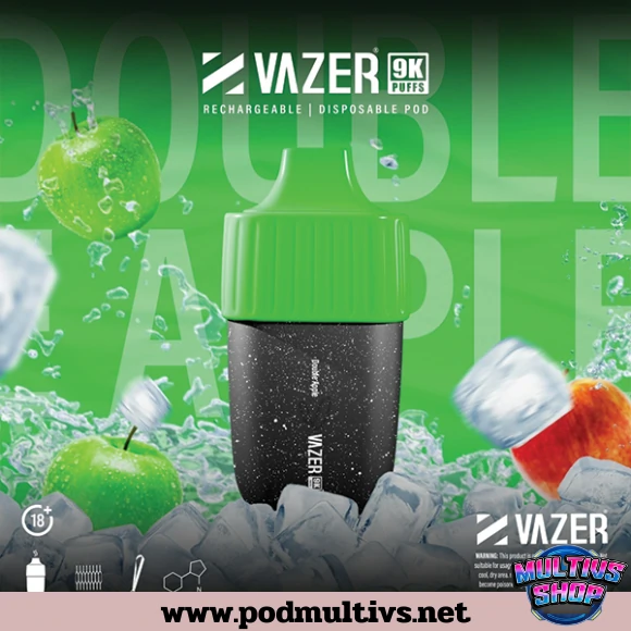 Vazer 9000 Puffs Double Apple แอปเปิ้ล Vazer 9000 Puffs Double Apple แอปเปิ้ล