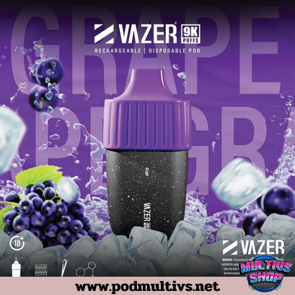 Vazer 9000 Puffs Grape องุ่น Vazer 9000 Puffs Grape องุ่น