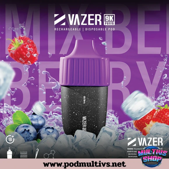 Vazer 9000 Puffs Mix Berry มิกซ์เบอร์รี Vazer 9000 Puffs Mix Berry มิกซ์เบอร์รี