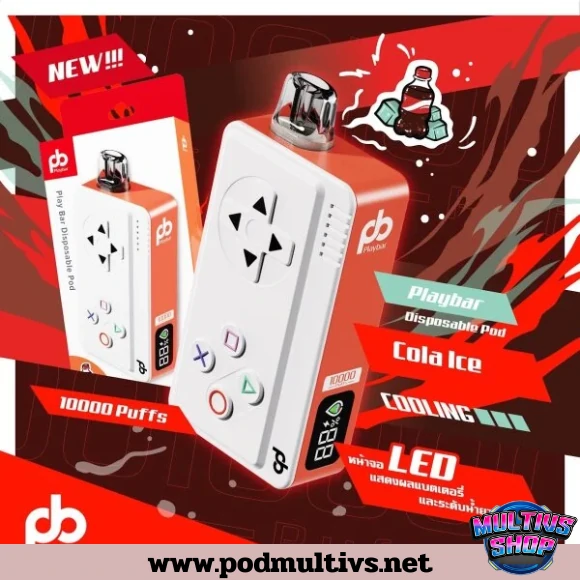 Playbar 10000 Puffs Cola Ice โคล่าเย็น