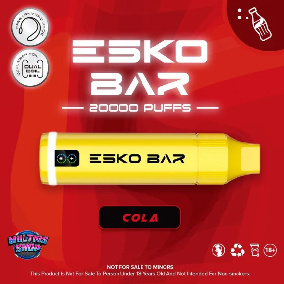 Esko Bar 20000 Puffs Cola โคล่า