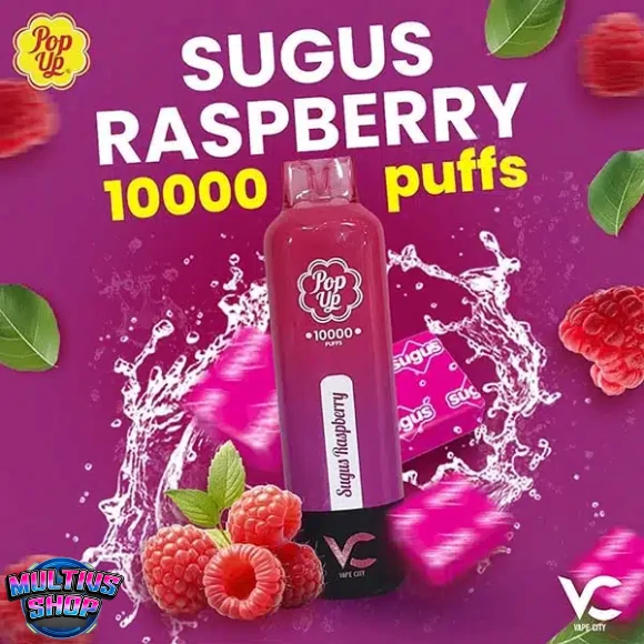 Pop Up Vc 10000 Puffs Sugus Raspberry ซูกัส ราสเบอร์รี