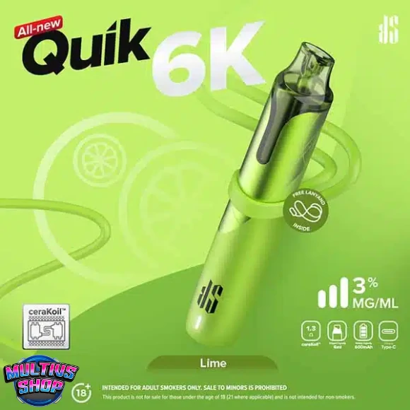 Ks Quik 6000 Puffs Lime กลิ่นมะนาว