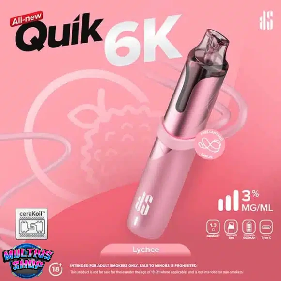 Ks Quik 6000 Puffs Lychee กลิ่นลิ้นจี่