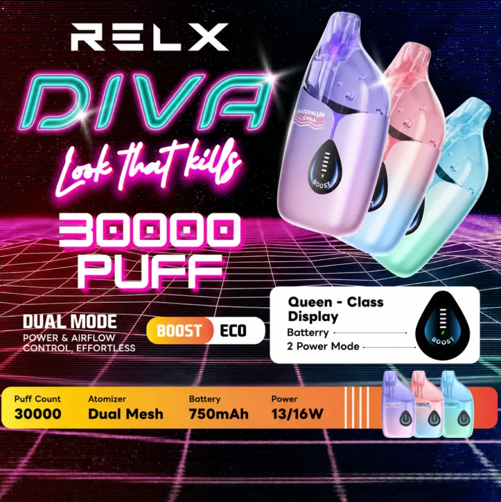 พอตใช้แล้วทิ้ง Relx Diva 30K